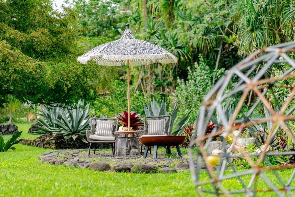 Jungle Haven Ocean Front Eco Villa On Fruit Farm Pahoa المظهر الخارجي الصورة