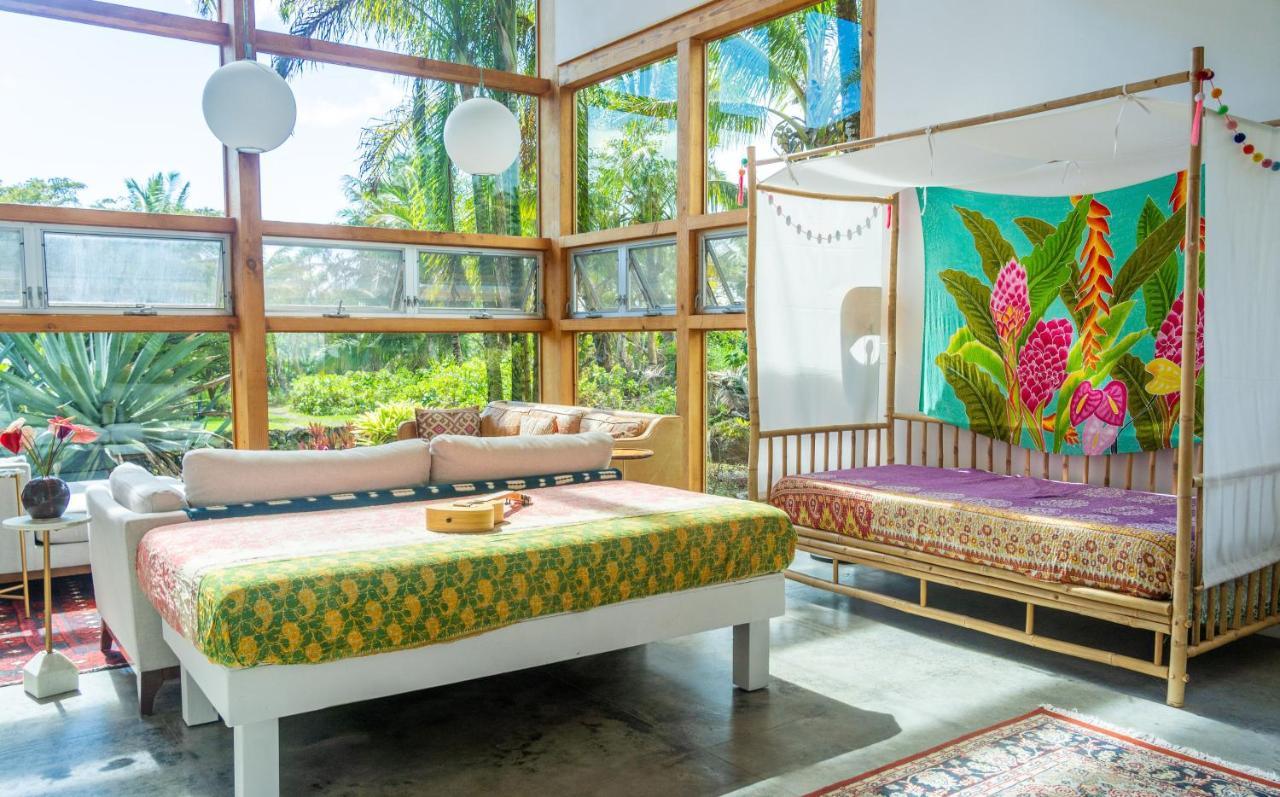 Jungle Haven Ocean Front Eco Villa On Fruit Farm Pahoa المظهر الخارجي الصورة