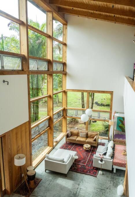Jungle Haven Ocean Front Eco Villa On Fruit Farm Pahoa المظهر الخارجي الصورة